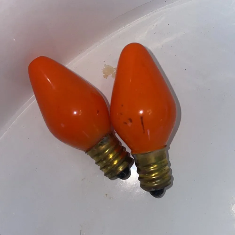 Collection of 21 painted Christmas lamp bulbs/various colors‎